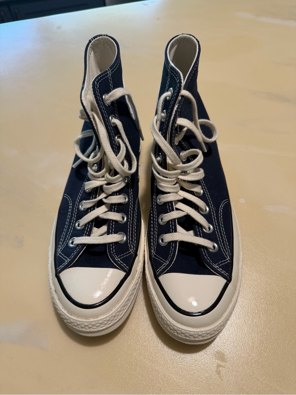 Converse High Top Sneakers Navy and White